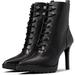 Michael Kors Shoes | Michael Kors Kyle Stiletto Combat Lace Up Booties Black 9 New | Color: Black | Size: 9