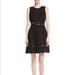 Kate Spade Dresses | Nwt Kate Spade Blossom Trim Black Dress | Color: Black/Green | Size: 4