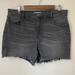 Nine West Shorts | Nine West Shorts Womens Size 14 Jean Cut Off Stretch High Rise Charcoal Wash | Color: Gray | Size: 14