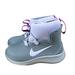 Nike Shoes | Nike Kids Binzie Boot Td Gray Purple Toddler Shoes Size 8c | Color: Gray/Purple | Size: 8g