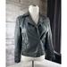 Michael Kors Jackets & Coats | Michael Michael Kors Motorcycle Leather Jacket Distress Black Zip Moto Womens M | Color: Black | Size: M