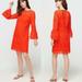 J. Crew Dresses | J. Crew Women Size 8 Red Eyelet Long Bell Sleeve Sheath Dress J | Color: Red | Size: 8