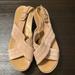 J. Crew Shoes | J. Crew Women’s Tan Wedge Sandals | Color: Tan | Size: 7