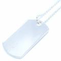 Gucci Jewelry | Gucci Dog Tag Plate Pendant Necklace Silver 925 291266 | Color: Silver | Size: Os