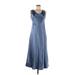 Max Mara Casual Dress - Slip dress: Blue Dresses - Women's Size 8