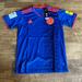 Adidas Shirts | Federacion Colombiana De Futbol Soccer Jersey Mens M Blue Adidas Climalite Nwt | Color: Blue | Size: M