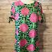 Lilly Pulitzer Dresses | Lilly Pulitzer 100% Silk Floral Dress | Color: Green/Pink | Size: 8