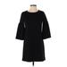 Gap Casual Dress - A-Line: Black Solid Dresses - Women's Size X-Small Petite