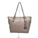 Michael Kors Bags | Michael Michael Kors Mauve Gray Pebbled Leather Tote Bag | Color: Gray | Size: Os