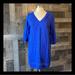 J. Crew Dresses | J.Crew Blue Linen Dress Size 8 Boho Open Weave Knit Summer Vacation Resortwear | Color: Blue | Size: 8