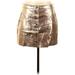 Forever 21 Faux Leather Skirt: Gold Bottoms - Women's Size 29