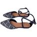 Anthropologie Shoes | Almost Like New Anthropologie Womens 7m Ginger Strappy Flat Sandals Black White | Color: Black/White | Size: 7