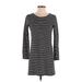 Soft Joie Casual Dress: Black Stripes Dresses - Women's Size X-Small