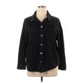 Hippie Rose Denim Jacket: Black Jackets & Outerwear - Women's Size X-Large