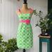 Lilly Pulitzer Dresses | Perfect Cond./Like New Lilly Pulitzer Dress Sz S | Color: Green/Pink | Size: S