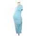 Ingrid + Isabel Casual Dress: Blue Dresses - Women's Size Medium Maternity