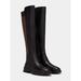 Michael Kors Shoes | Michael Kors Ridley Leather Boots Blk/Brown 8 New | Color: Black | Size: 8