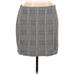 Divided by H&M Casual Skirt: Gray Houndstooth Bottoms - Women's Size X-Large