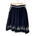 Anthropologie Skirts | Comme Toi Anthropologie Seaside Ride Bicycle Skirt Embroidered Size M | Color: Blue | Size: M