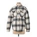 Aeropostale Jacket: Ivory Checkered/Gingham Jackets & Outerwear - Women's Size Small