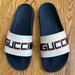 Gucci Shoes | Gucci Slides | Color: Black/Cream | Size: 8