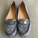 Coach Shoes | Coach Classic C Black & Grey Loafers | Color: Black/Gray | Size: 7.5