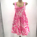 Anthropologie Dresses | Anthropolgoie Vanessa Virginia Garden Party Mini Dress Womens 4 Pink White | Color: Pink | Size: 4