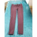 American Eagle Outfitters Jeans | American Eagle Jeans Sz 2 Womens Red Mid Rise Jegging Pants Ladies Stretch Denim | Color: Pink | Size: 2