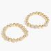 J. Crew Jewelry | Nwt J. Crew Pave Bracelet Set, Pav Crystal Bridal Statement J.Crew Factory Gold | Color: Gold/Silver | Size: Os