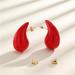Kate Spade Jewelry | Chunky Red Hoop Earrings Lightweight, Waterproof, Hollow Open Women Earrings | Color: Red | Size: Os
