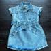 Jessica Simpson Dresses | Jessica Simpson 4t Button Down Denim Dress W/ Belt | Color: Blue | Size: 4tg