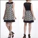 Anthropologie Dresses | Euc Leif Notes X Anthro Notched Dots Cord Dress In Size 0 | Color: Black/Cream | Size: 0