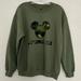 Disney Shirts | Disney Parks Camo Mickey Crewneck Sweatshirt Size M | Color: Gray/Green | Size: M