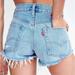 Levi's Shorts | Levis 501 Denim Jean Shorts High Waisted Cutoffs Button Fly Distressed Beach 32 | Color: Blue | Size: 32