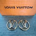 Louis Vuitton Jewelry | Louis Vuitton Louise Gold Hoop Earrings | Color: Gold | Size: Os