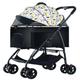 Dog Stroller Foldable Pet Stroller Dog Stroller Detachable, Foldable, Lightweight Material for Small and Medium-Sized Dogs and Cats Pet Stroller (Color : White, Size : A)