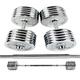 Dumbbells Large Weight Adjustable Solid Metal Electroplated Dumbbell Men's Home Gym Arm Muscle Training Equipment Dumbbell Set (Color : Silver, Size : 100kg)