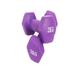 Dumbbells Home fitness exercise dumbbells for men and women, a pair of colorful small dumbbells and hexagonal dumbbells Dumbbell Set (Color : Purple, Size : 8kg)