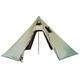 CCAFRET Camping tent 3-4 Person Pyramid Tent Shelter Ultralight Outdoor Camping Teepee Hiking Backpacking Tents Waterproof Windproof Easy Setup Tent (Color : Army Green)
