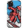 Hülle für iPhone 11 Pro Max Lustiges Skelett Skifahren Schädel Skifahren Sport Liebhaber Männer Frauen