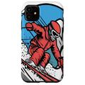 Hülle für iPhone 11 Lustiges Skelett Skifahren Schädel Skifahren Sport Liebhaber Männer Frauen