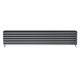 Ingarsby Horizontal Radiator Oval Panel Double Column Hallway Bathroom Radiator 350 x 1500 Grey