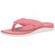 Clarks Women's Glide Post Flip-Flop, Strawberry Synthetic, 8