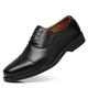 CCAFRET Men Shoes Spring and Autumn Men's Leather Shoes Round Toe Men's Shoes Transparent Men's Leather Shoes Men's Black Shoes Lace Up Solid Color (Color : 2, Size : 6.5 UK)