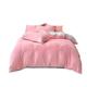 Double Bed Sheets And Duvet Cover Milk Velvet Embroidered Solid Color Four-piece Set Milk Velvet Duvet Cover Sheet Bed Set Falai Velvet Single Set Bed Sheet Set (Color : Pink, Size : 180/220cm)