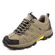 CCAFRET Mens Gym Shoes Men's Hiking Shoes Lace up Men's Sports Shoes Outdoor Jogging Hiking Shoes (Color : Charcoal Sliver Grey, Size : 9)