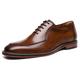 CCAFRET Men Shoes Leather Men's Shoes Party Formal Shoes Plus Size Casual Soft Shoes Casual Handmade Leather Shoes Business Formal Men's Shoes (Color : Brown, Size : 8)