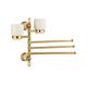 Towel Racks, Towel Rail for Bathroom,Bath Hardware Brass Foldable Movable Rotatable Towel Bar/Rack with Toothbrush Cup,Bathroom Wall Mount Towel Holder Bars/Style 1/a needed (Style 1 a)