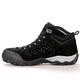 VOSMII Sneakers Walking Shoes Men's Waterproof Outdoor Sports Shoes Men's Leather Women's Walking Climbing Walking Sports Men's Boots Women. (Color : Schwarz, Size : 9)