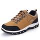 CCAFRET Mens Gym Shoes Men's Sneakers Men's Hiking Shoes Outdoor Hiking Boots Hiking Shoes Plus Size (Color : Brown, Size : 6.5 UK)